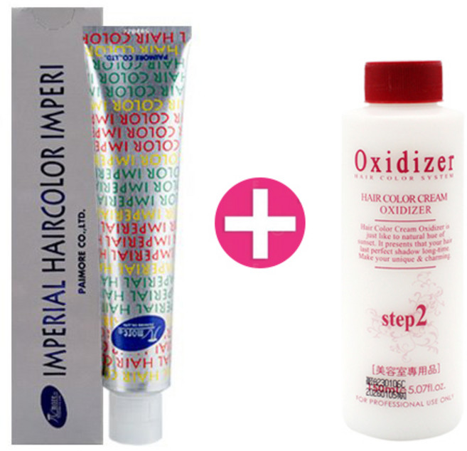 [파이모아] 임페리얼 헤어컬러 90g [GR-90]GR-90산화제 포함, 1개