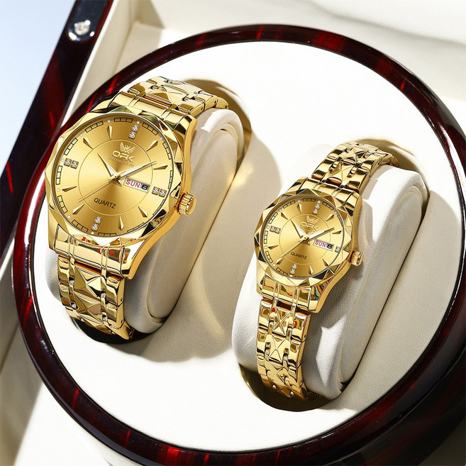 OPK 커플 시계 정품쿼츠 럭셔리 명품 워터프루프 야광