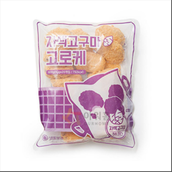 가토코 자색고구마고로케 30g 20개입 600g, 1개