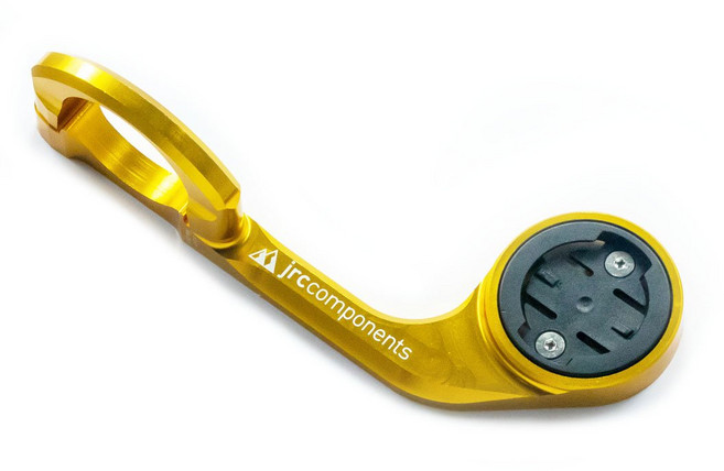 JRC 로우 핸들바 마운트 와후형 자전거 속도계 거치대, 골드, 1개