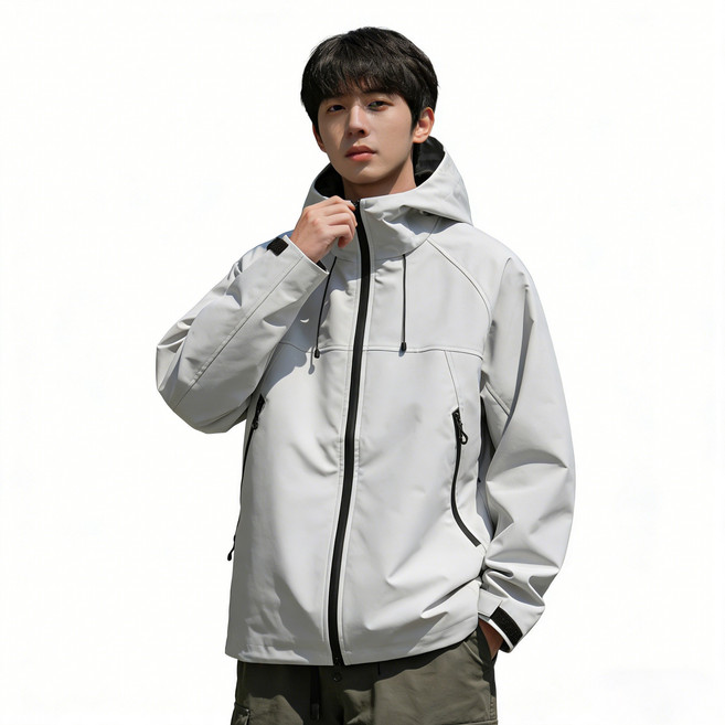 ANYOU 남성용 방풍 방수 아웃도어 자켓 트렌디 스포츠 아우터