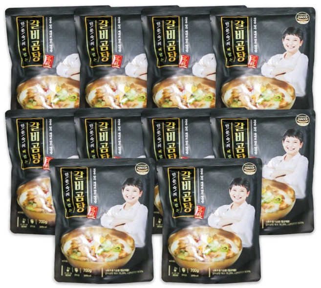 안문숙의 뼈없는 갈비곰탕, 10개, 800g