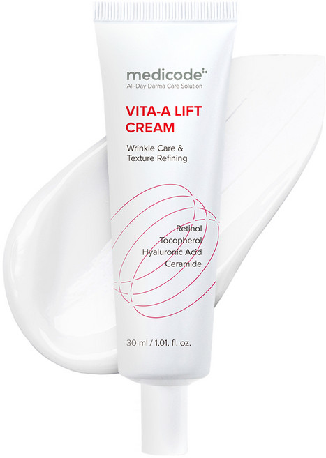 메디코드 비타민A 리프트 링클케어 레티놀 크림 모공수축, 1개, 30ml
