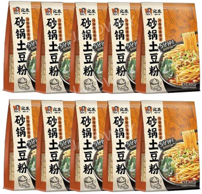 WANHE 싸궈투떠우펀 중국 뚝배기감자면 320g 10개 - 쿠팡
