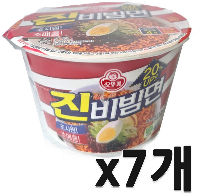 오뚜기 진비빔면 134g, 7개