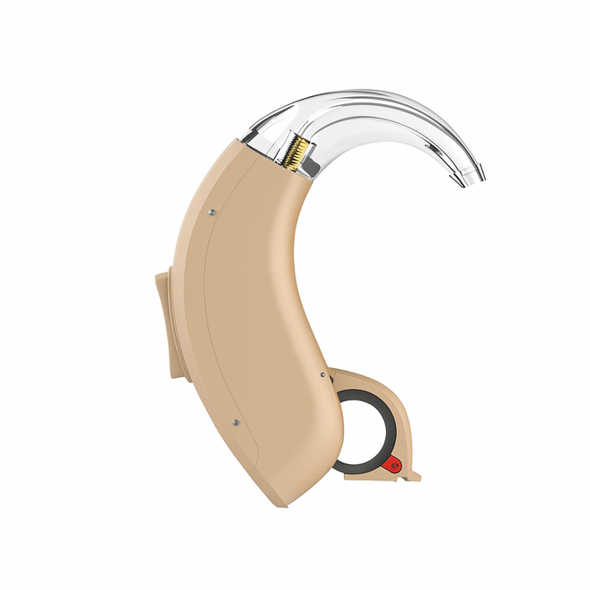 귀걸이형 음성증폭기 ACO (Leya-BTE-P) + 전용 배터리 1Box(40ea), 1개, Leya-BTE-P