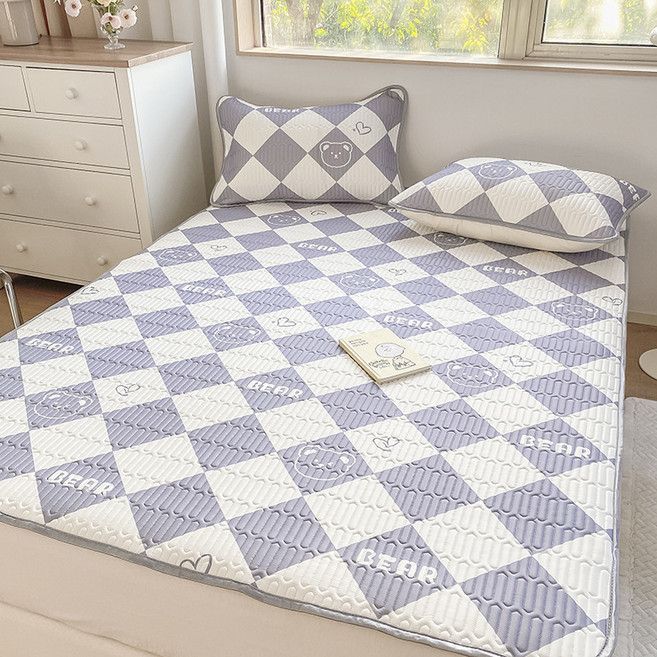 클라우드벨 천연 라텍스 매트리스 여름 냉감 패드 차가운 누빔 밴딩 침대패드 베개커버 DG-0324, DG-001