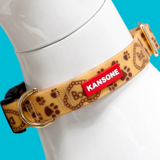 큰강아지 대형견목줄 부드럽고 튼튼한 TPU 중형견 개 강아지목줄 리드줄, 발바닥 리드줄, 1개