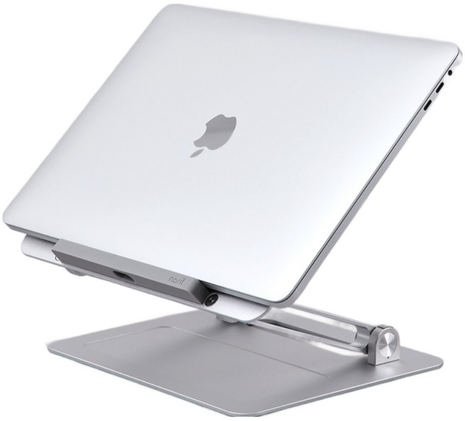 노르잇 흔들림없는 아이패드 필기 드로잉 태블릿 거치대 스탠드 받침대, 모던실버, 1개