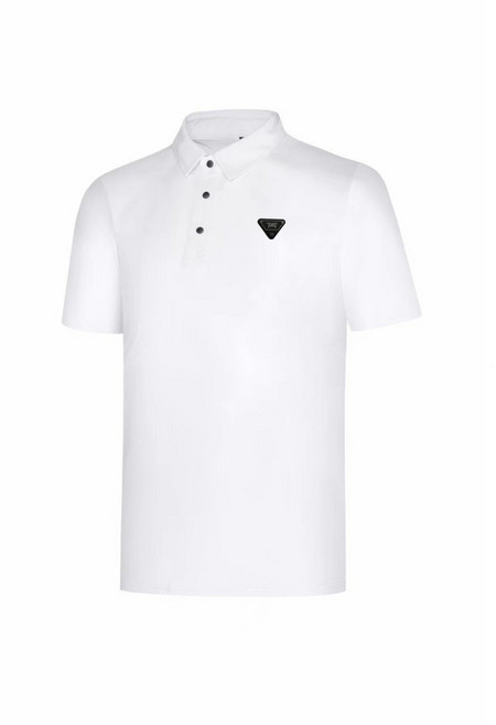 PXG 男士高爾夫球衣 短袖上衣, 白色,S, 1個