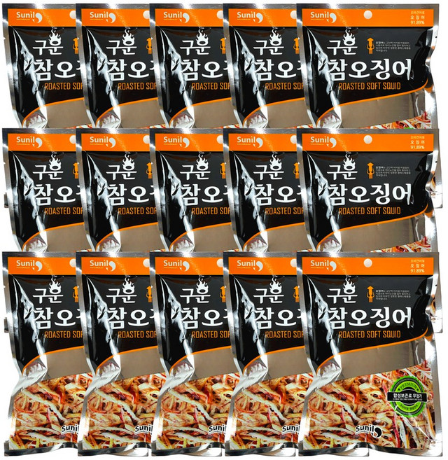 구운 참오징어 22g x 15개입, 15개