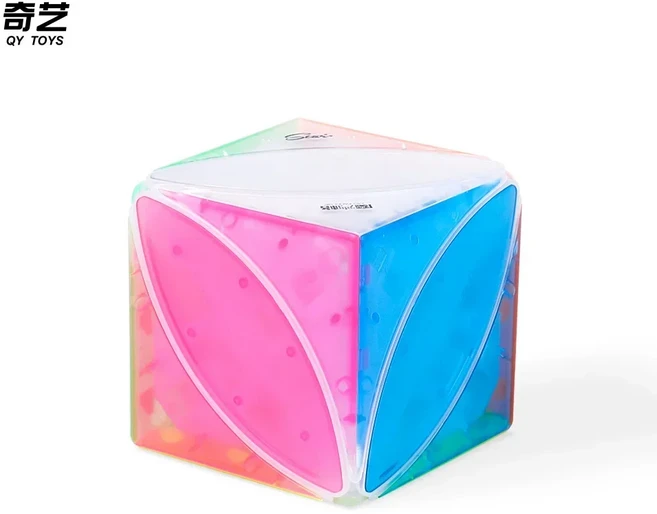 [ECube] QiYi Ice Amber 시리즈 베스트 셀러 풍차 피셔 축 3x3x3 스티커리스 블랙 선물 퍼즐, 05 Ivy Cube