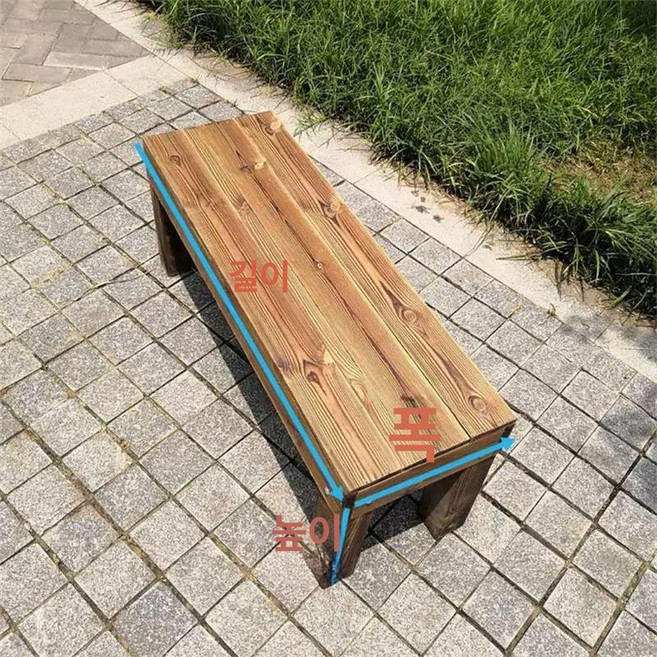 입구용 페달 방부목 야외 디딤대 계단 목재 현관 가구 스텝 매장, 1개, 길이 90 높이 18