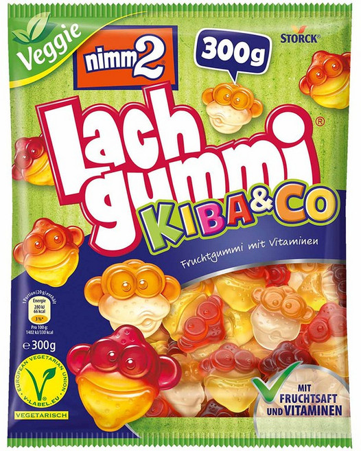 님투 키바앤코 몽키 원숭이 후르츠 젤리, 3개, 300g