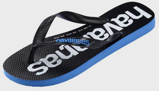 하바이아나스 HAVAIANAS 탑 로고 마니아2 플립플랍 Brillant Blue