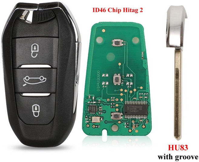 Jinyuqin 스마트 키리스 고 원격 키 푸조 308 시트로엥 C4 DS4 434MHz, 22.For DS - HU83 ID46, 1개