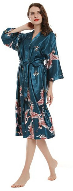 로브 가운 홈웨어원피스 로브가디건 섹시한 여성 긴 포켓 웨딩 신부 들러리 드레싱 레이온 기모노 목욕 대형 s xxxl 나이트 드레스