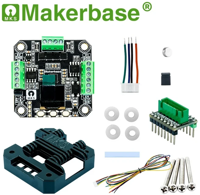 Makerbase MKS SERVO42D NEMA17 폐쇄 루프 스테퍼 모터 드라이버 Gen_L FOC용 CNC 3D 프린터 조용하고 효율, 02 SERVO42D RS485 MB