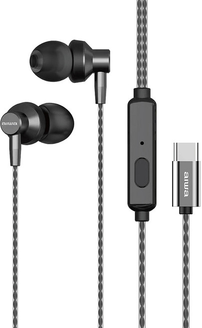 AIWA ESTM-138 USB Type-C 入耳式耳機 藍色, 黑色