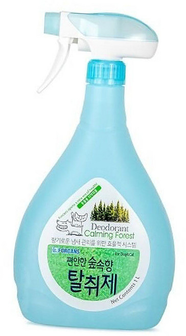 가정플러스 향균탈취제 편안한숲속향 1000ml 애견탈취제 애견냄새제거 강아지냄새제거 동물냄새제거 반려견냄새제거