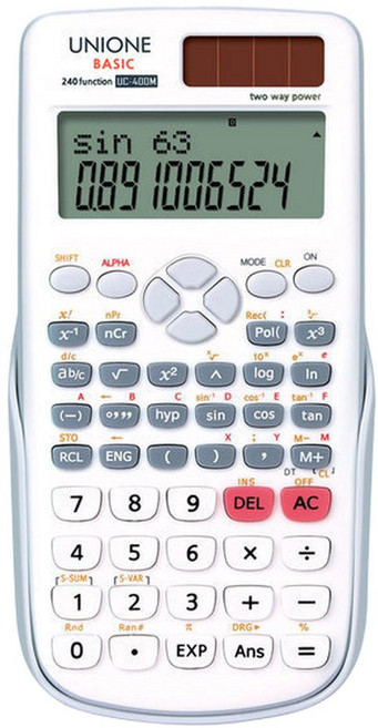 유니원 공학용계산기 UC400M, 1개