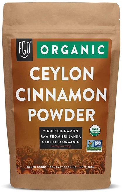 FGO Organic Ceylon Cinnamon Powder 오가닉 실론 시나몬 파우더 100% Raw from Sri Lanka 베이킹 쿠키, 453g, 1개 - 쿠팡