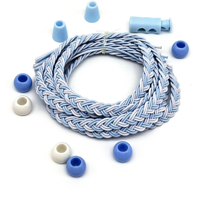 오호라스튜디오 롤롤 납작이 수제수경끈, 24 블루라군