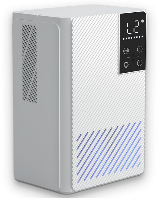 가정용 제습기 58W 작고 조용하고 효과적인 이중 코어. 1.9L(68온스) 물탱크 수면 모드 자동 차단 지연 타이머 야간 조명 욕실 침실 RV 캠핑카 옷장 또는 모든, 가정용 제습기 58W 작고 조용하고 효과적인 이중 코어