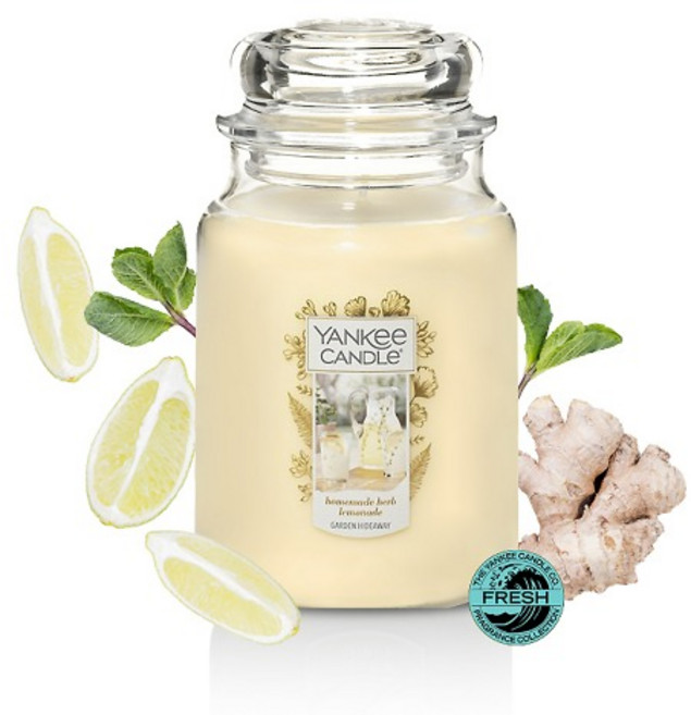 양키캔들 홈메이드허브레모네이드 라지자 향초아로마선물추천 방향제효과