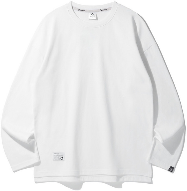 앨빈클로 남녀공용 세미 오버핏 무지 특양면 긴팔티셔츠 AVT363