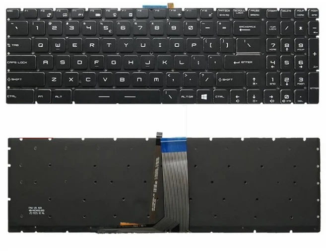 미국 노트북 키보드 MSI 16L2 16P7 179B 1785 17FK 17A1 GS63VR GT73VR GS73 GP62 MS-16J2, 02 Color backlight