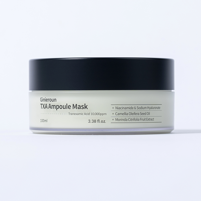 수면팩 기미 잡티 미백 슬리핑팩 톤업 나이트팩 색소침착 개선 지니로운 TXA 앰플 마스크, 1개, 100ml