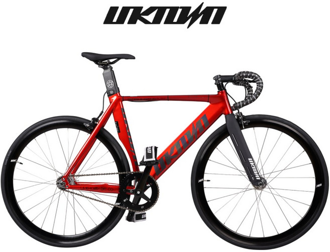 언노운 싱귤러리티2 SE 픽시 자전거 완조립 풀카본 포크, XS, 매트블랙/화이트, 1개, 525cm