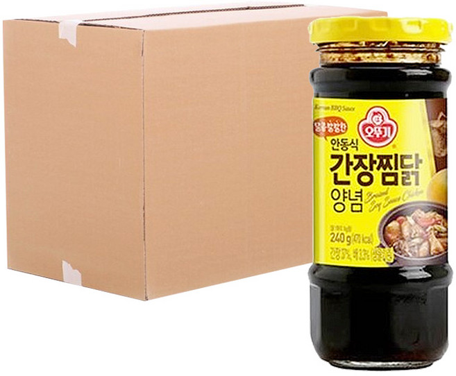 [로지프로] 오뚜기 안동식 간장찜닭양념 240g 15개입 (1박스) 오뚜기안동식간장찜닭양념