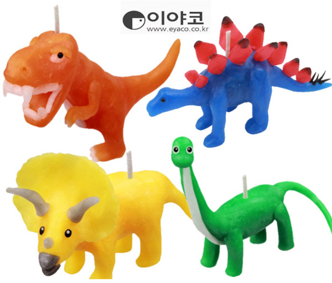 이야코 캐릭터양초만들기 공룡나라 낱개 (4종) /양초점토, 스테고사우르스양초, 1개