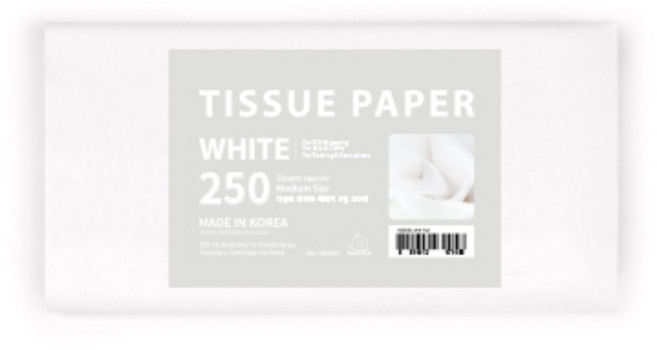 PaperPhant 다용도 색화지 4절, 화이트, 250매