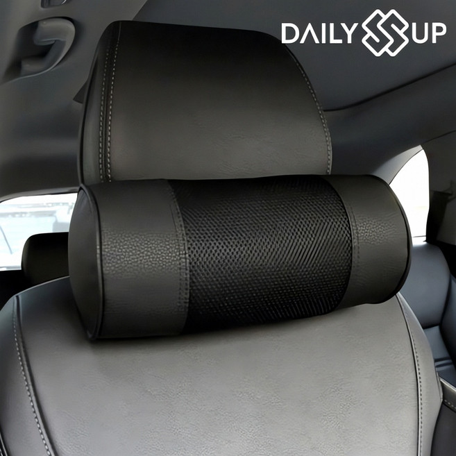 쏠라티 차량용 메쉬 헤드레스트 목쿠션 자동차 헤드 레스트 쿠션 목 보호 벨트 여름 시트