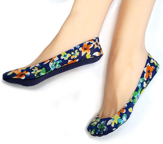 양말나라 [알뜰특판] 하와이안 쿨덧신 5켤레 / 여성 실리콘 인견덧신