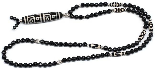 힐링젬 12안천주 오닉스 사업운 건강운 목걸이