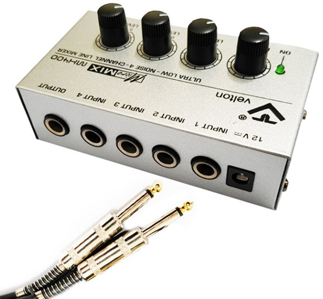 승원전자 VTMH-400 마이크분배기 마이크믹서기 4채널 마이크 스플리터, MH400 마이크분배기, 1개