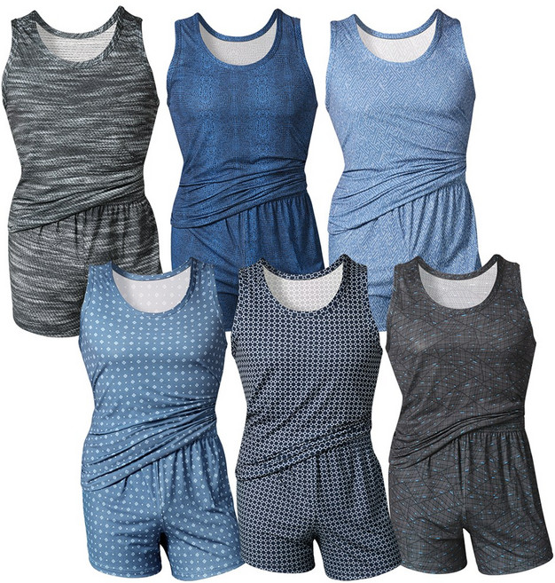 [편한속옷] 4계절용 남성 런닝+트렁크 6세트 묶음