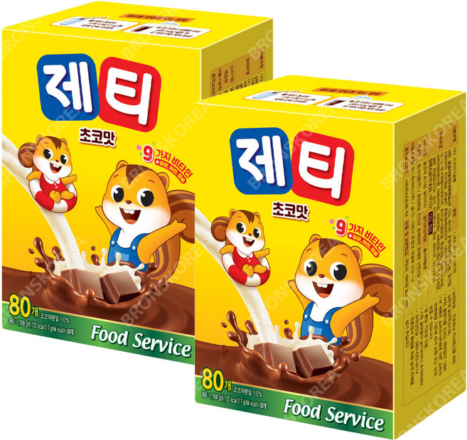 동서 제티 초코렛맛, 17g, 80개입, 2개