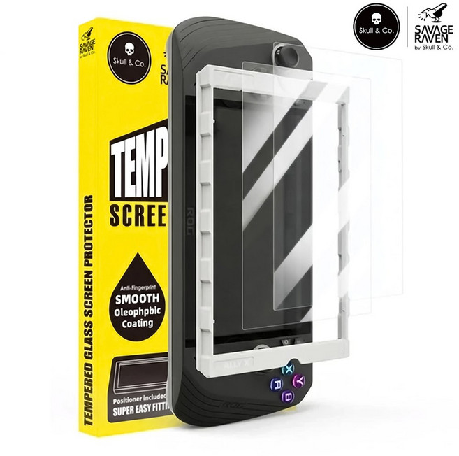 Rog Ally X 필름 스컬앤코 강화유리 액정보호필름 로그엘라이 고투명 2매