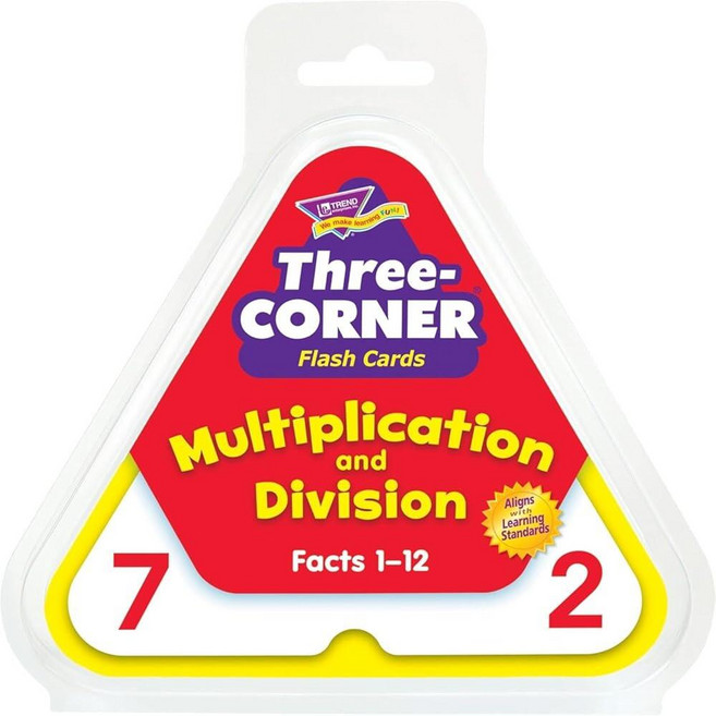 Multiplication and Division Three-Corner® 플래시 카드, Multiplication and Division Th