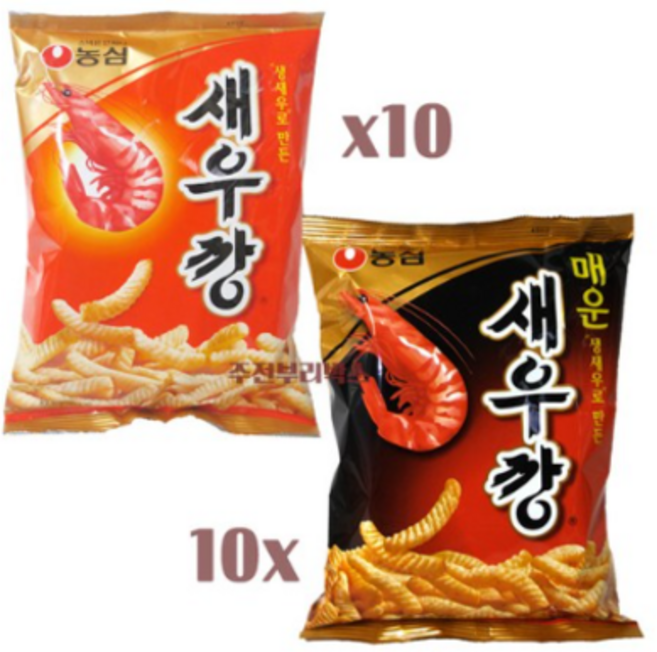 사랑주는쇼핑몰 새우깡 90g(일반10봉+매운맛10봉), 10세트, 90g