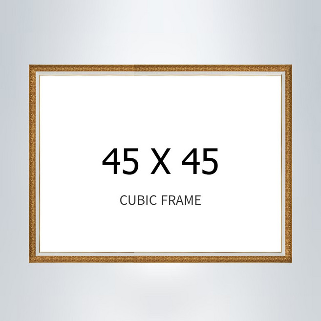 꿈꾸는세상 보석십자수 45x45cm 패브릭 액자, 매트골드, 1개, 플라스틱