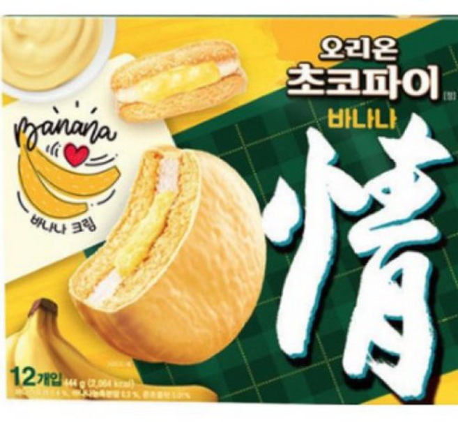 오리온 초코파이 바나나 444g X 4개