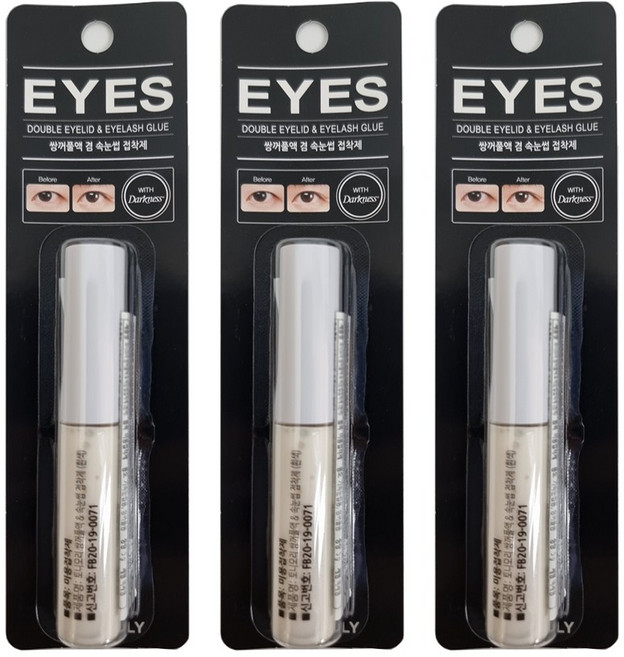 토니모리 쌍꺼풀액 속눈썹 접착제, 3개
