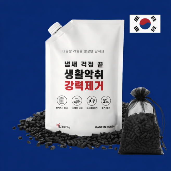 미닉스 음식물 처리기 필터 활성탄 더 플랜더 1kg 대용량 호환 리필 교체, 1팩, MNFD-100/PRO-120G/MAX-200G