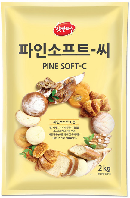 [홈베이킹레시피] 대두 파인소프트 C 파인소프트씨 제빵 개선제, 2kg, 2개